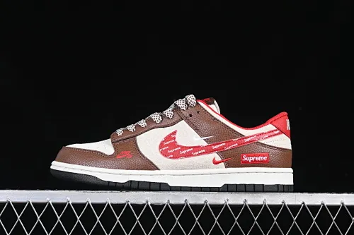 All categories Nk SB Dunk Series Nk SB Dunk Low High-end customized low-top sneakers Nk SB Dunk Low Sup joint letter red hook Anniversary high-end customized low-top casual sneakers DJ2024-096